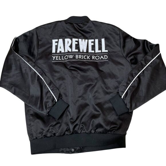 Elton John Farewell Yellow Brick Road Tour Satin Bomber Jacket 2018 Size Small - Picture 6 of 7